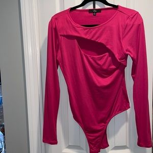 Never worn lulus pink long sleeves